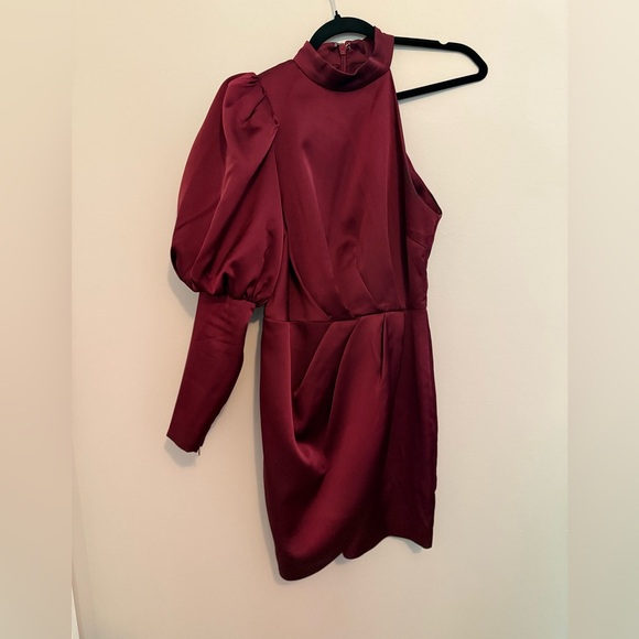 Lavish Alice Dresses & Skirts - Lavish Alice Burgundy One-Shoulder Dress